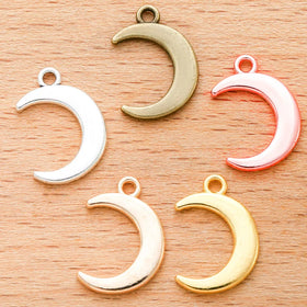 Antique Silver Color Tiny Crescent Moon Charms Earring Necklace Pendant Accessory Charms for DIY Jewelry Making