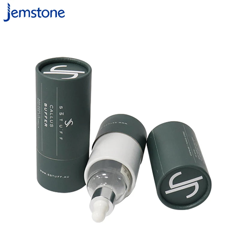Custom Biodegradable Recycled Grade Eco-friendly Wholesale Price Tube Packaging Cylinder Box 50ml 30ml Perfume Bottle Paper Tube