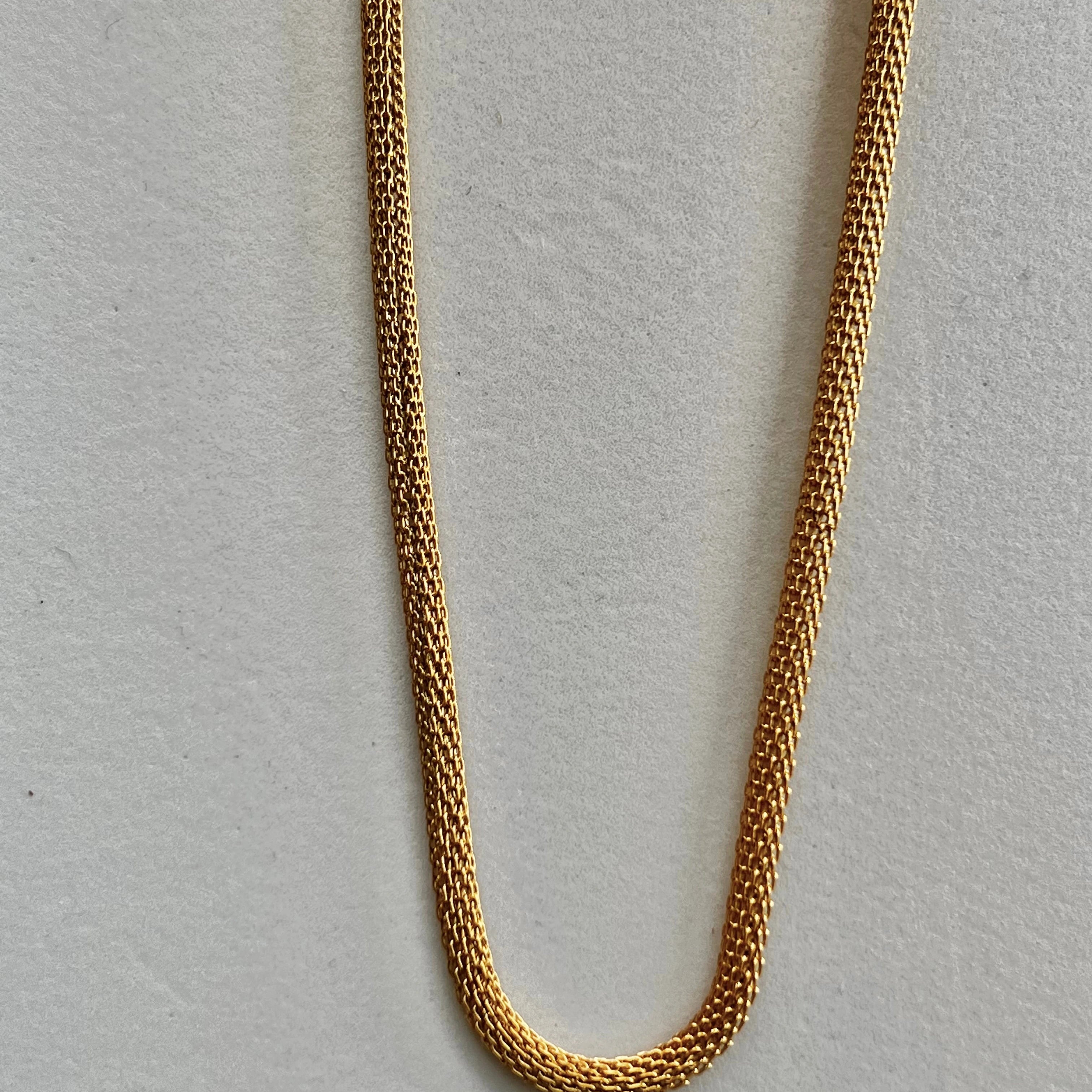 2025 Dazan New Winter High Quality 18k Gold Plated Stainless Steel Tennis Twisted Chain Beautiful Necklace for Women Man