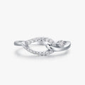 Ailmay 100% 925 Sterling Silver Simple Irregular Geometric Shape CZ Finger Ring for Women Minimalist Fine Jewelry New Style