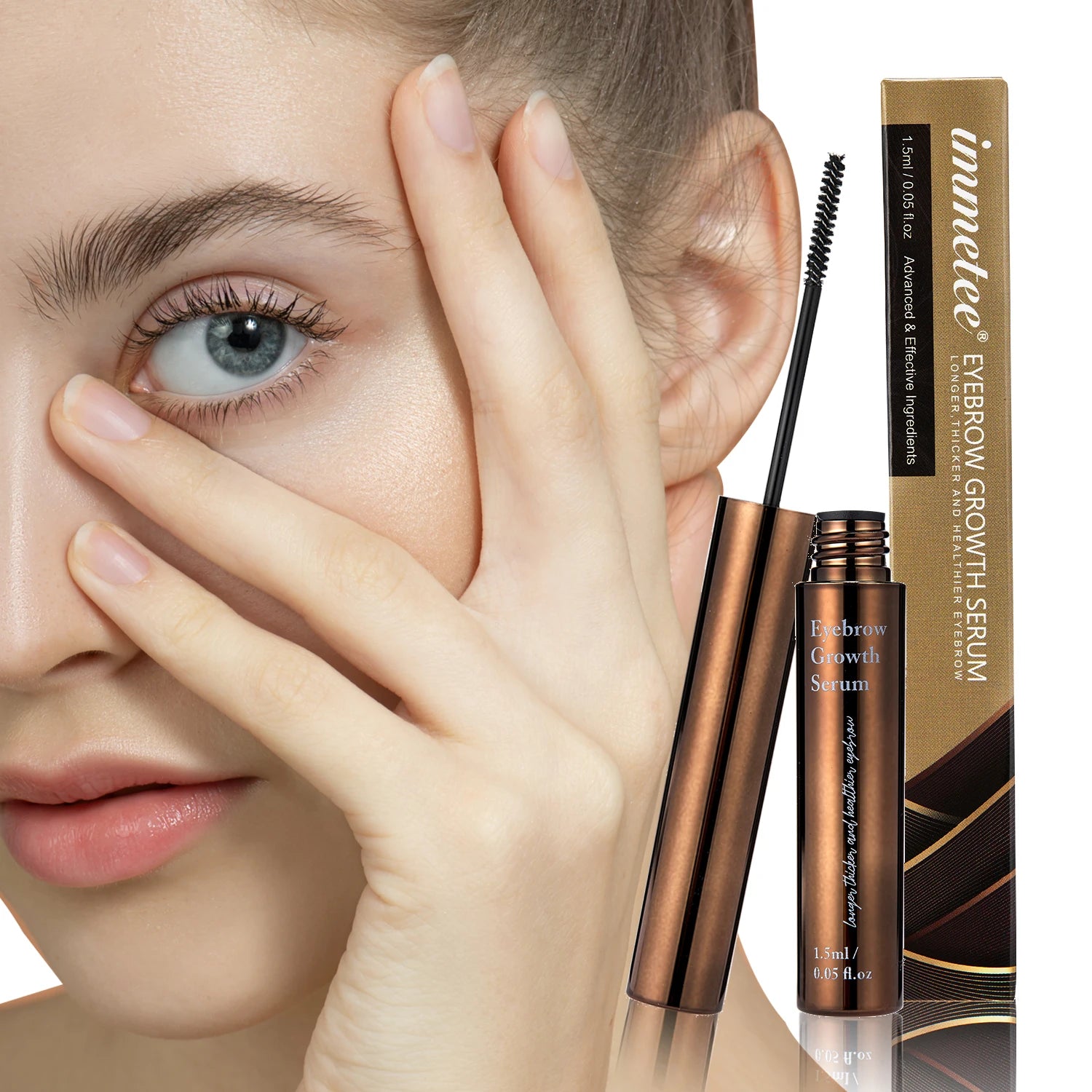Eyebrow Growth Serum Private Label Nourishing Organic Eyebrow Boosting Serum for the Growth of Eyelashes and Eyebrows
