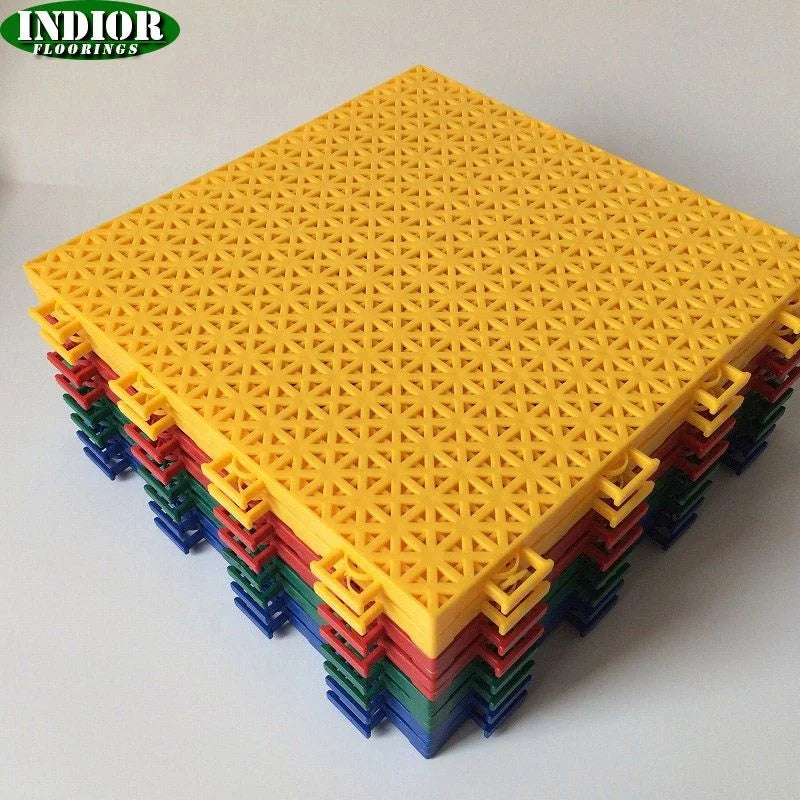 Modern Design Indoor/Outdoor Basketball Tiles Elastic Shock-Absorbing Waterproof PP Wear Resistant Anti-Slip Plastic