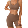 High Waist Sport Bra Set Seamless Disposable Breathable Lingerie One-Piece Fixed Shoulder Strap Casual Pantie Cup Sexy Vendor