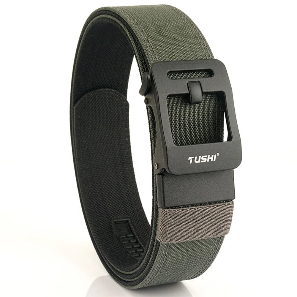 Wholesale 3.8cm 1100D Bilayer Nylon Heavy Duty Utility Belt Automatic for Buckle Reinforced Metal EDC Tactical Belt Fabric Belts