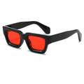 Sunway Eyewear New Fashion Classic Custom Logo Square Red Lens Glasses Luxury Men Women Shades Sunglasses