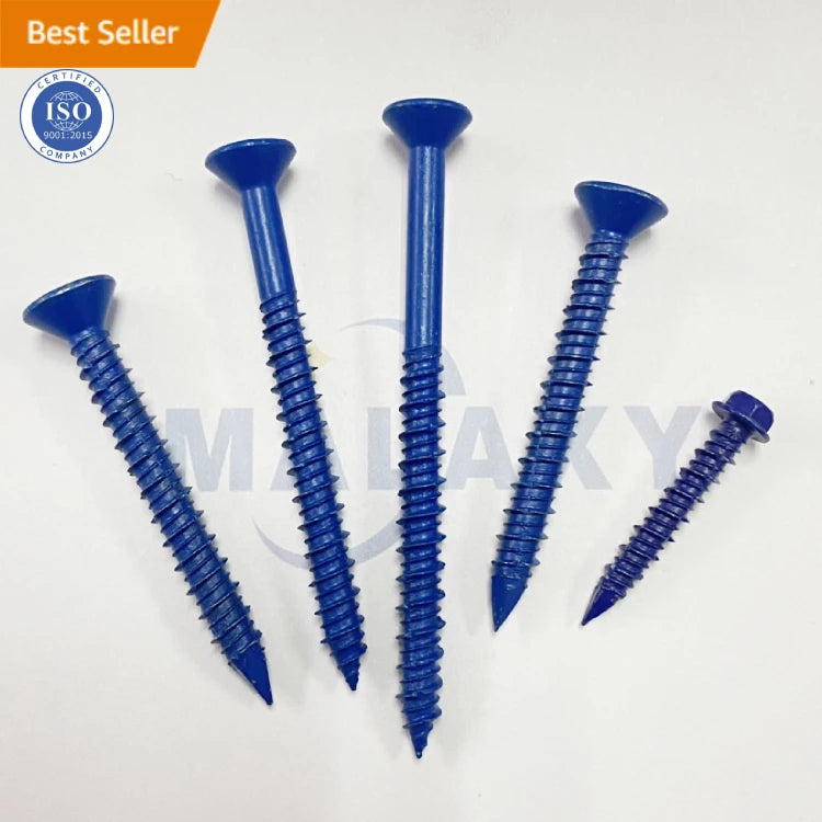 MALAXY Flat Head Tapcon Concrete Masonry Screws