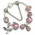 Lovely Ladybug & Wing Pendant Designer Charm Bracelets Famous Brands European Lady Bracelet DIY butterfly Lucky Grass for Bangle