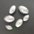 Lead Core Soft Foldable Oval Egg Sinkers for River & Lake Carp Fishing