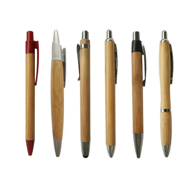 Custom Eco Friendly Wood Bamboo Ball Pen with logo