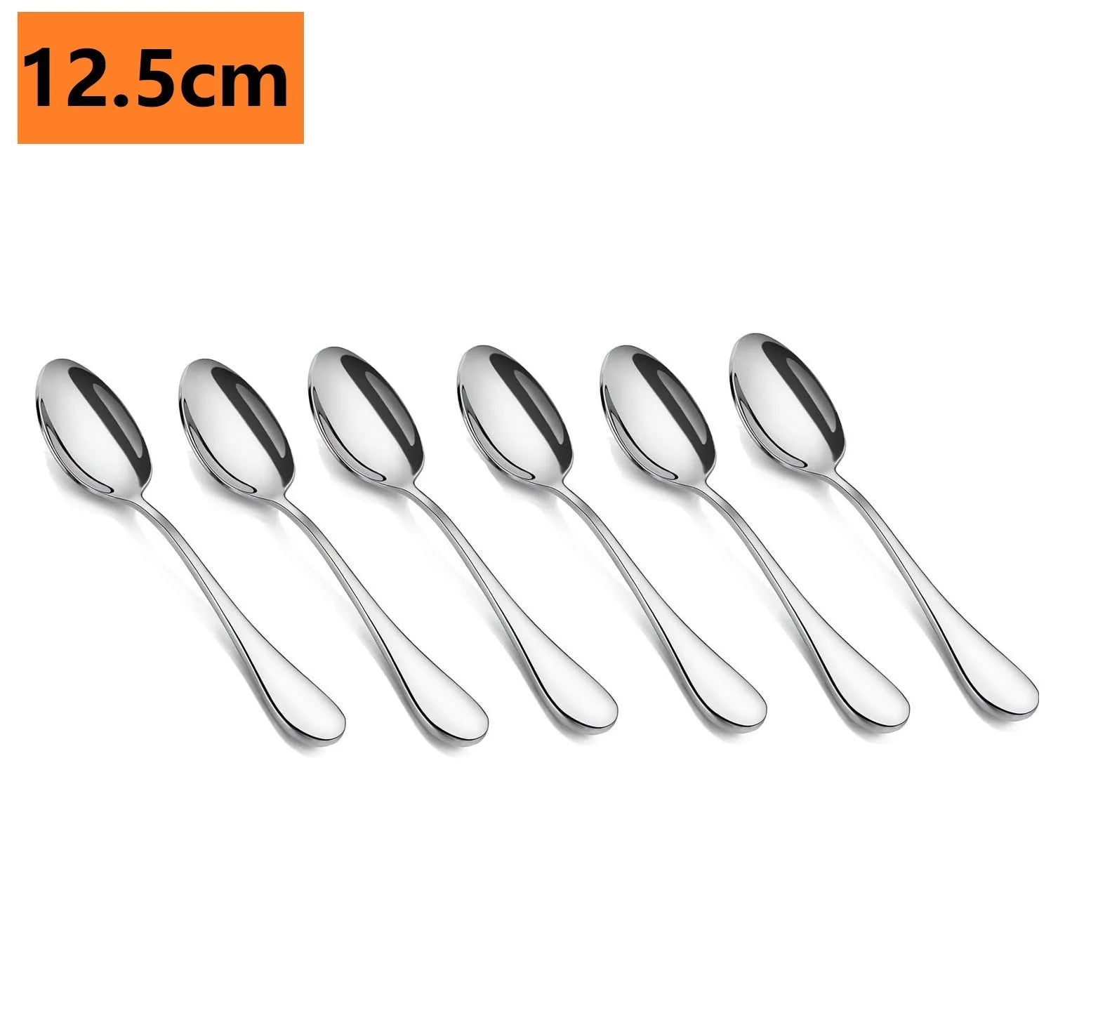 Stainless Steel Espresso Spoon Cubiertos 5 Inches Mini Coffee Spoon for Demitasse Dessert Tea
