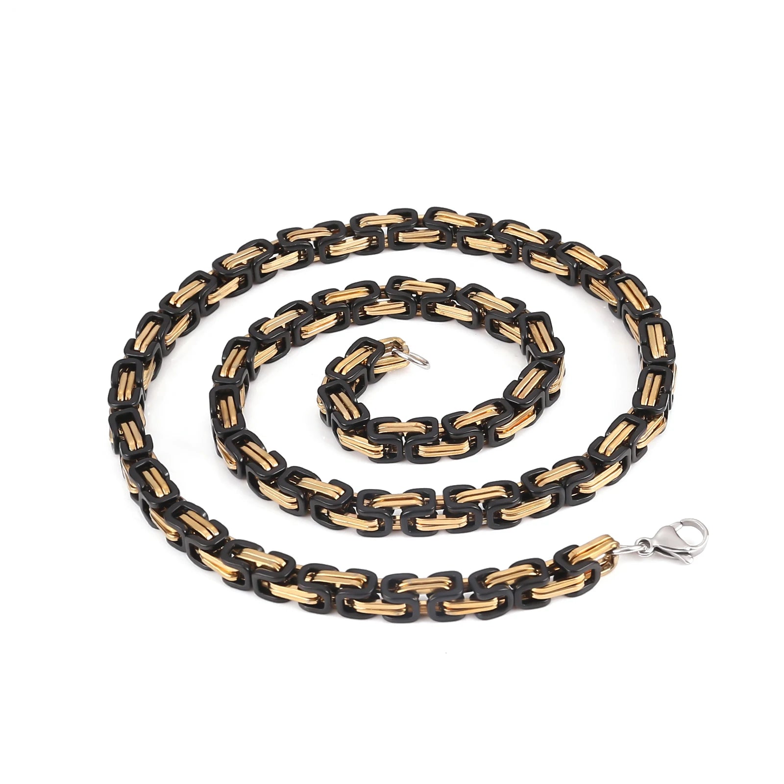 Viking Jewelry Stainless Steel King Chain Men's Viking Necklace