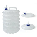 IRONDONKEY PE Material 3L 5L 8L 10L 15L Transparent White Portable Water Folding Bucket Camping & Hiking Accessories