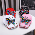 Fashion Outdoor Washed Denim Shining Diamond Baseball Cap Custom Logo Embroidery Duck Tongue Cap Sunscreen Sunshade Cap