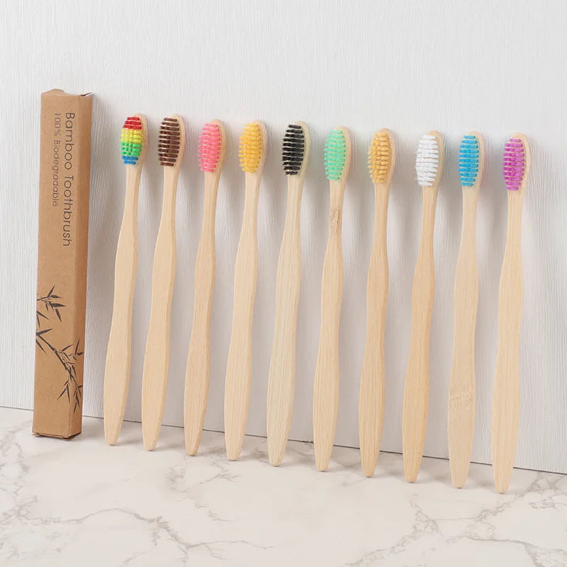 Bamboo Tooth Brush Biodegradable Toothbrush Kids Adult Toothbrush Manufacturers China Eco Wood Toothbrush Factory
