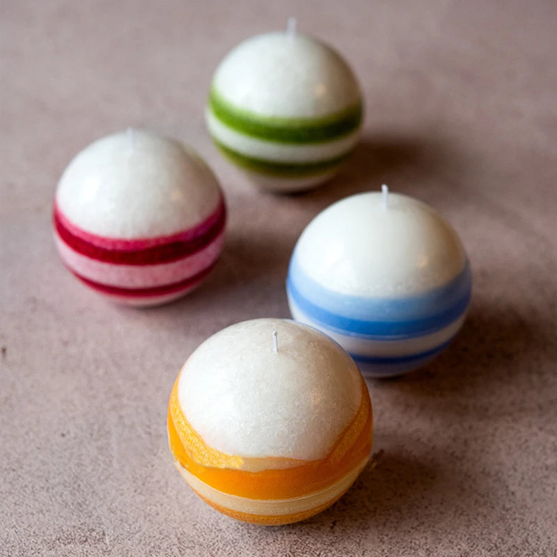 DIY Planet Ball Scented Candle Spherical Atom Balls Planet Crafts Shaped Candle