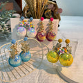 Original Design Round Flower Party Earrings Fashion Sequins Heart Pendant Exaggerated Drop Earrings for Women