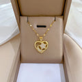 Tarnish Free Gold Plated No Fade Necklace for Women Moon Star Zircon Geometric Stainless Steel Clavicle Chain Necklace