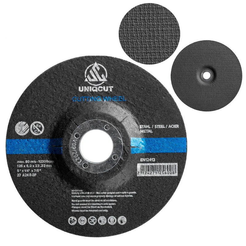 5 Inch 125x6.0x22.23mm Premium Abrasive Grinding Wheel for Cast Iron with MPA
