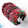 Finestyle Customize 2022 Holiday Design Women Headband Knotted Jeweled Bling Hairband Christmas Hair Accessories
