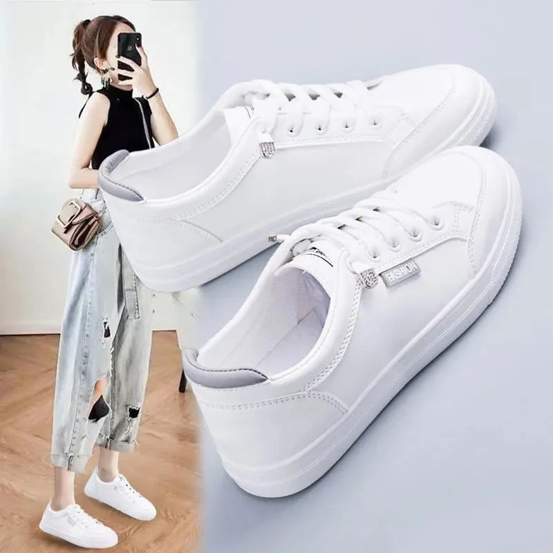 Autumn and Winter New Lovers Shoes White Canvas Shoes Casual Sports Shoes
