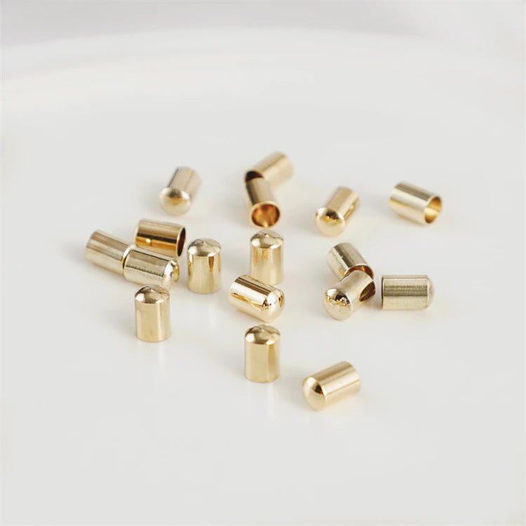 Custom Necklace Pendant Brass Plating 18K High Quality Bracelet Charms for Bracelet Making Jewelry Separate Pendant End Clasps
