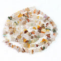Wholesale Natural Cheap Chip Multi Rutilated Quartz Stone Beads for Woman Bracelets Making 8mm Irregular