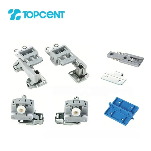 Topcent Wholesale Furniture Wardrobe Fittings Heavy Duty Folding Sliding Door Wheels for Wardrobe