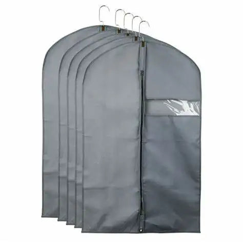 Garment Dust Cover Dress Suit Bags Storage or Travel Protector Gray Suit Dust Color Bag  Lightweight Clear Full Suit Bags