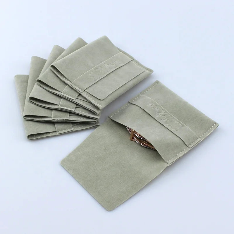 Hot Sale Custom Jewellery Packaging Pouch Velvet Jewelry Envelope Bag for Bracelet Earring