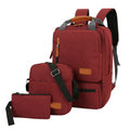 Wholesale 3 Piece School Bag for College Student Laptop Shoulder Bag Fashion Travel Business Computer Backpack for Men
