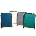 Gold Metal Microfiber Jewelry Container for Necklaces Bracelets Chains Display Stand Holder Rack