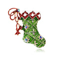 DR035 Fashion Enamel Boot Brooch Women Christmas Brooch Jewelry Wholesale