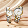 Mark Fairwhale Women Watches Fashion Luxury Date Quartz Full Diamond Watch Women Gold Stainless Steel Business Watch