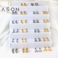 Ason Jewelry Fashion Stainless Steel Personalized Steel Ball Screw Plug Earrings for Kids