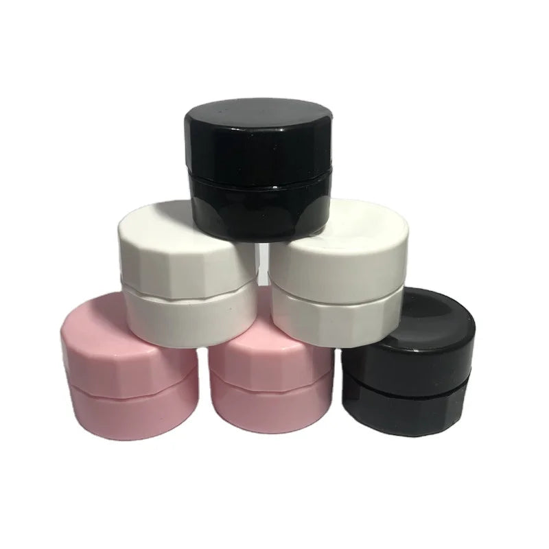 5g 5ml PP Plastic Small Nail Gel Jar Nail Gel Container Cream Jar