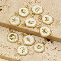 Beimai OEM Charms for Jewelry Making Conch Starfish Turtle Shell Copper Drop Oil Diy Jewelry Accessories