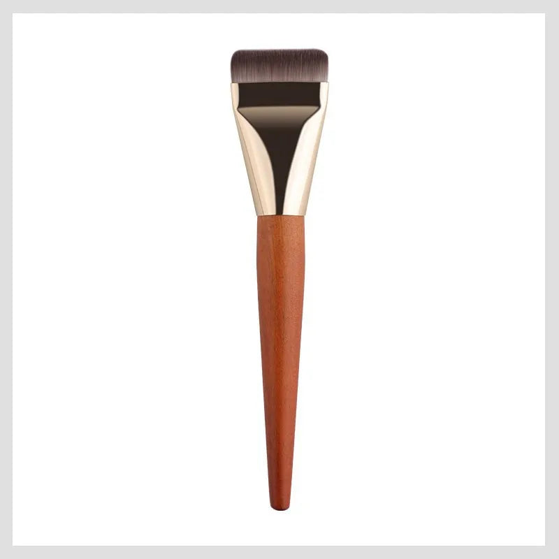 New Foundation Brush Flat Top  Handle Super Thin Synthetic Hair Mask Brush Liquid Foundation Makeup Brush