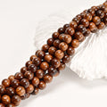 Wholesale China Natural Fragrant Sandalwood Bead Trade 6mm 8mm 10mm Red Wood Beads for Jewelry Making Bracelet