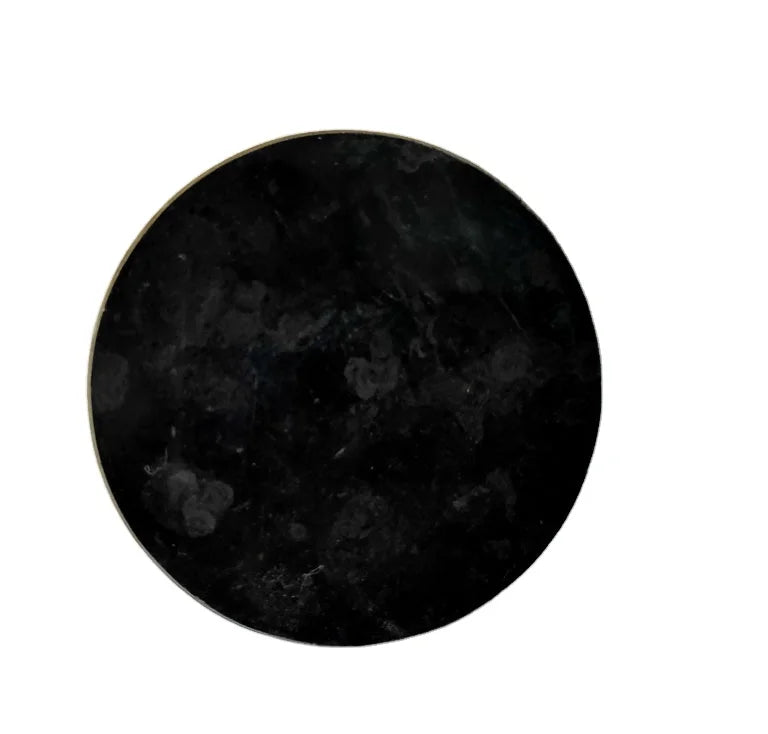 10cm Diameter Round White/Green/Black Natural Stone Marble Coaster for Drinks MegaBDM