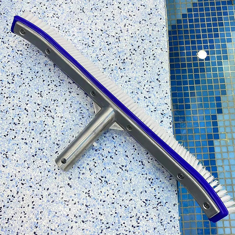 Swimming Pool Cleaning Equipment Pool Brush Pool Bottom Cleaning 18 Inch Aluminum Handle Brush