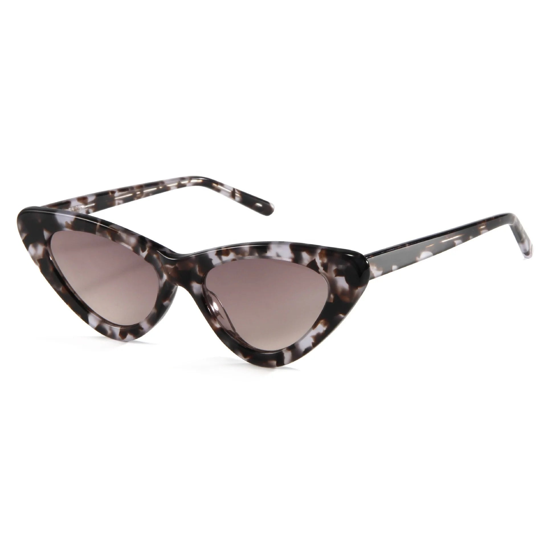 New Trendy Personality Sun Glasses Fashion Acetate Frame Vintage Shades Retro Small Frame Cat Eye Sunglasses