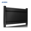 Modern Design Black Aluminum Fence Panels Powder Coating Privacy Fence for Farm Decoration with Post Caps Protection