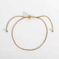 Simply Design Jewelry Adjustable Stainless Steel Retractable Snake Chain Bracelet Bead Charm Snake Wrist Bracelet for Women