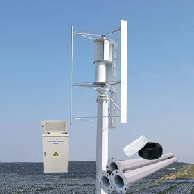 3kw 5kw 10kw 20kw Vertical Axis Wind Generator System 96v 120v 220v 380v Off Grid Household Factory Power Plant Uses