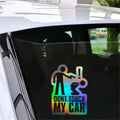 DON'T TOUCH MY CAR Funny Sticker Auto Window Door Bumper Truck Vinyl Decal Vinyl Sticker Gift Die Cut Decals Latop window Glass