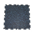Durable 15/20mm Antislip Black+EPDM Granules Interlocking Gym Rubber Floor Mat
