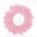 Customized Faux Artificial Pampas Grass Wreath for Home Decor