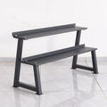 Wholesale 2-Tier Kettlebell Rack with 30kg Steel Fitness Equipment Custom Logo Home Gym Dumbbell Storage Rack