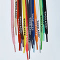 Custom 80-160cm Colored Elastic Oval Printed Polyester Shoe Laces