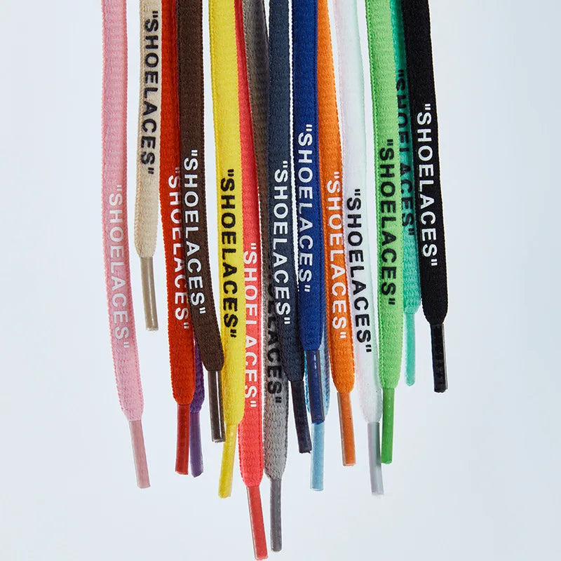 Custom 80-160cm Colored Elastic Oval Printed Polyester Shoe Laces